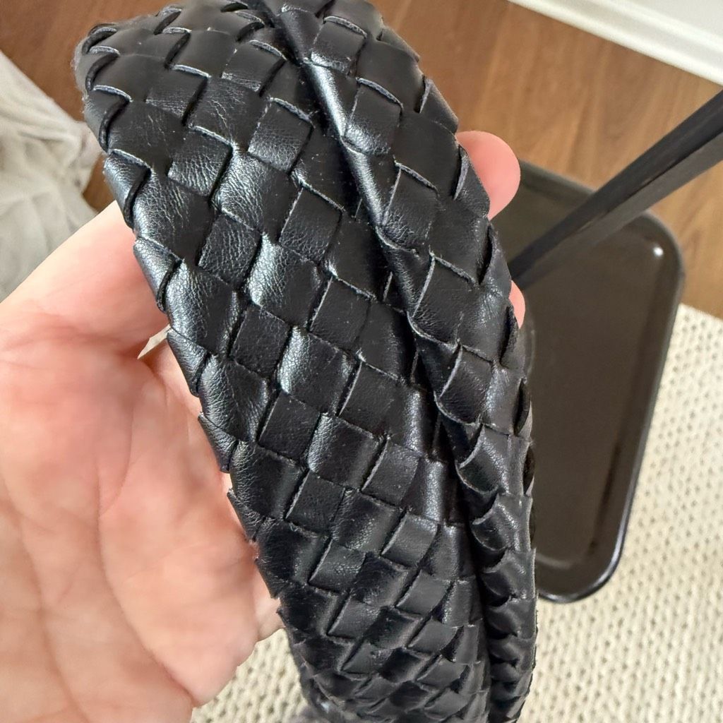 Other NA-KD Woven Rounded Bag Purse Black Faux Leather Size ONE SIZE - 5 Thumbnail