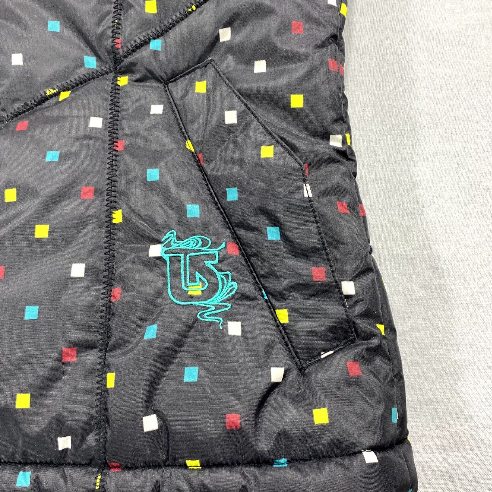 Burton Burton Women's Vest Jacket Nylon Black Mid-Length Hooded Zip Pockets Winter All Seasons Polka Dot Size S / US 4 / IT 40 - 6 Thumbnail