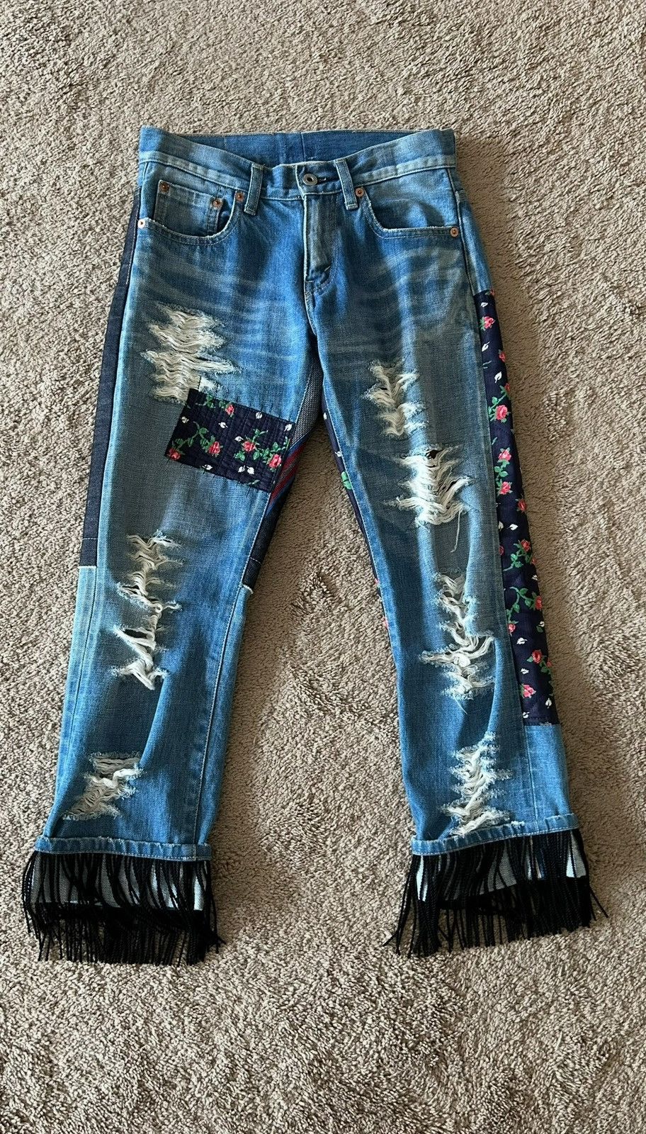 Comme des Garcons × Junya Watanabe Junya Watanabe SS14 Fringe Jeans Size 26" / US 2 / IT 38 - 1 Thumbnail