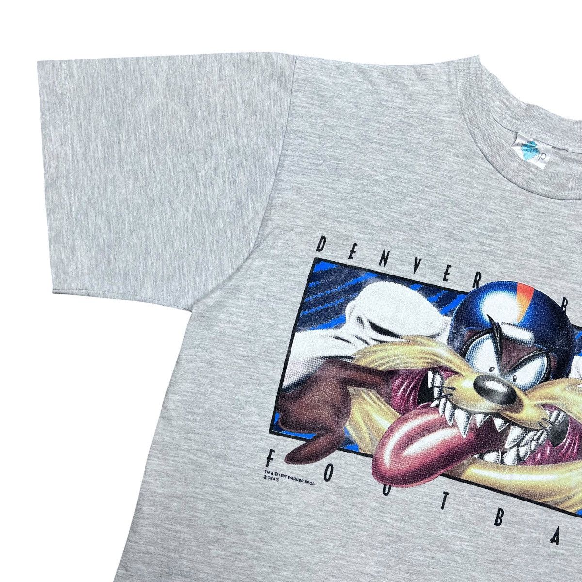 Warner Bros 1997 NFL Denver Broncos Taz Looney Tunes Warner Bros T-Shirt Size US L / EU 52-54 / 3 - 5 Thumbnail