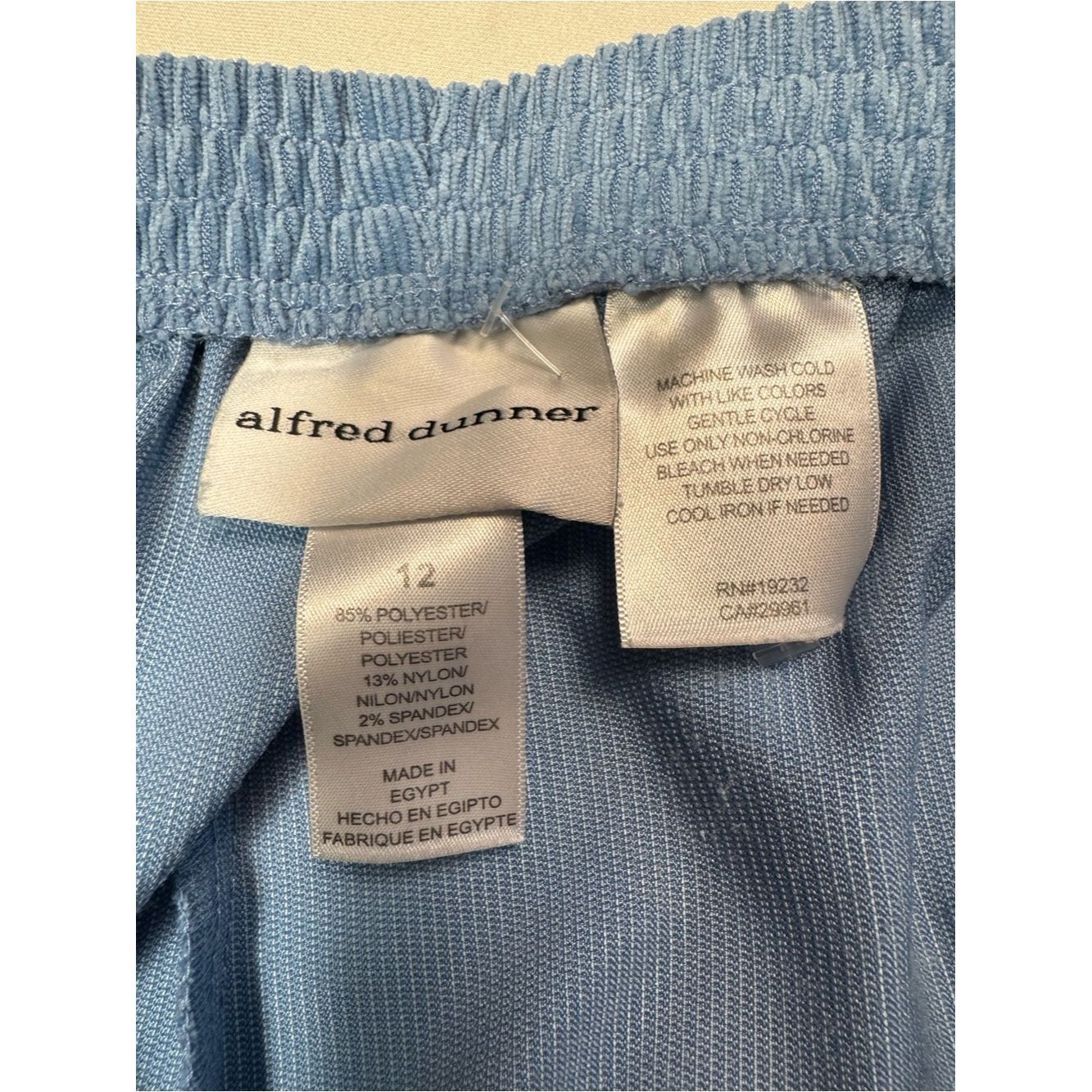 Other New Alfred Dunner Sleek Corduroy Pull-on Baby Blue Pants Si Size 34" / US 12 / IT 48 - 6 Thumbnail