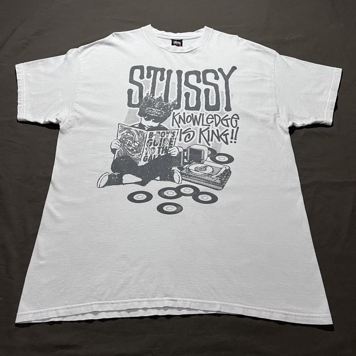 Stussy Vintage Stussy Knowledge is King Tee Shirt XL Size US XL / EU 56 / 4 - 5 Thumbnail