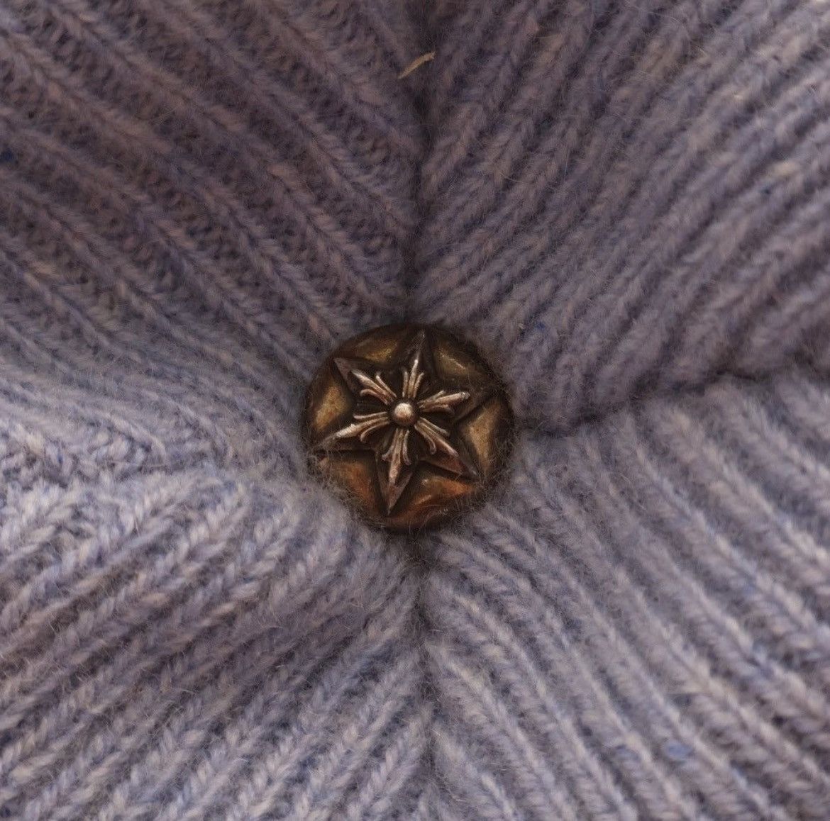 レアChromeHearts BIG DADDY CASHMERE BEANIE Chrome Hearts Big Daddy Cashmere Beanie | Blue | FARFETCH