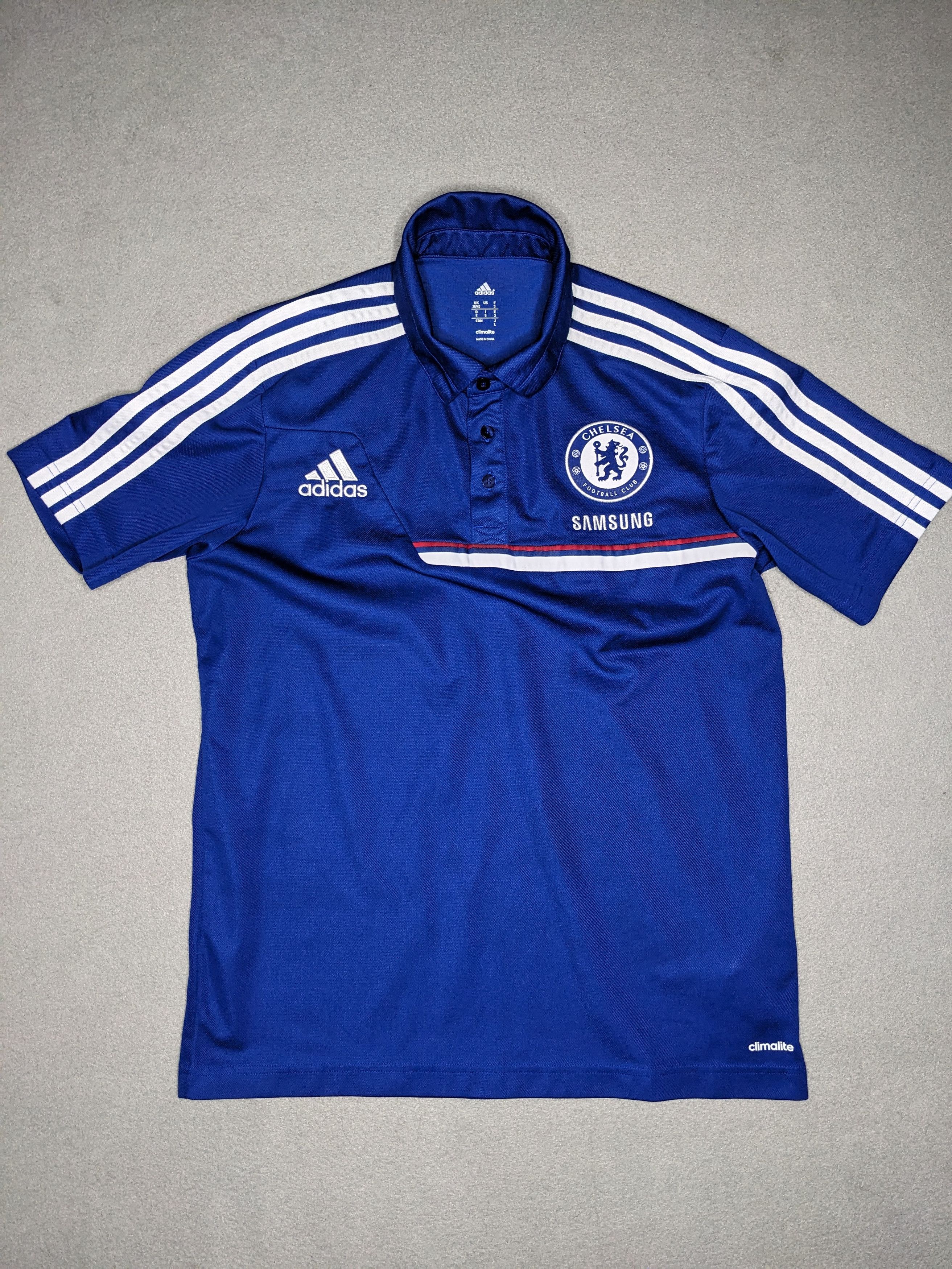 Adidas Adidas Chelsea FC Polo Shirt Jersey Soccer Kit 2013 Size US M / EU 48-50 / 2 - 2 Thumbnail