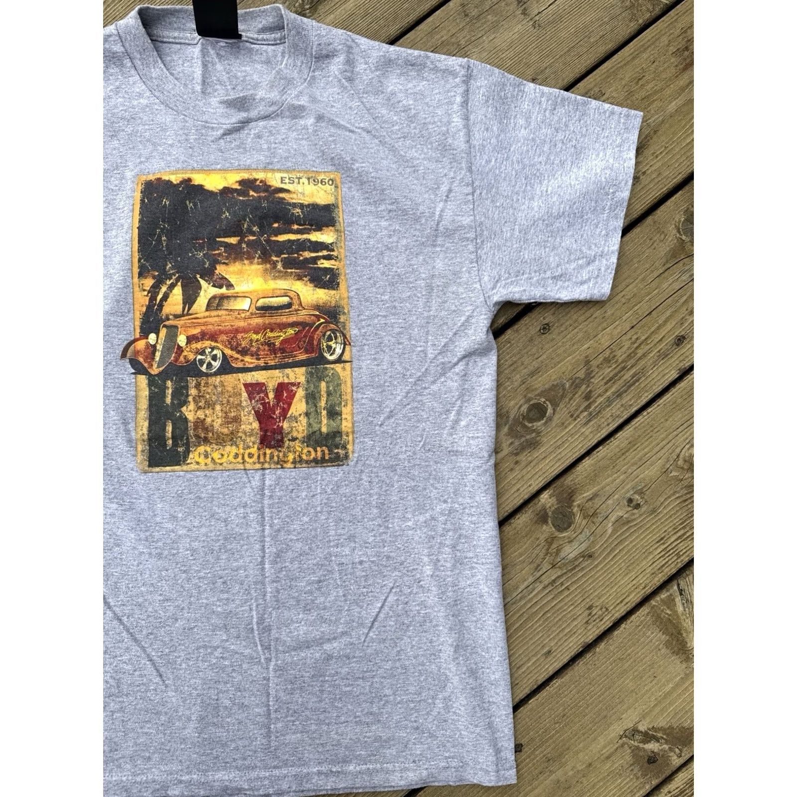 Vintage VINTAGE Giant Merchandising T-Shirt Mens M Gray 2000s Boyd Coddington Hot Rod Cars Racing 90s Size US M / EU 48-50 / 2 - 3 Thumbnail