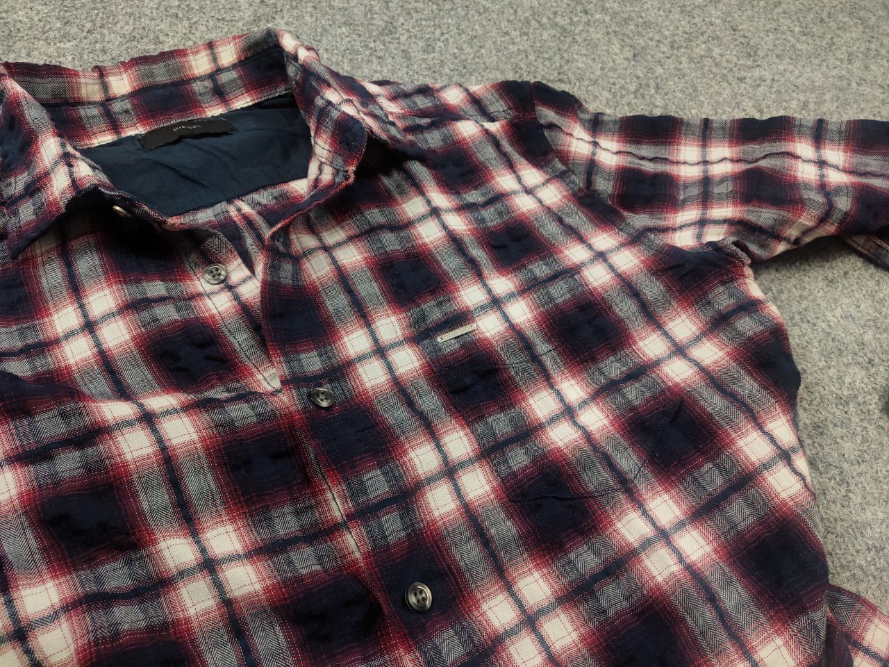 Diesel Diesel Vintage Y2K checkered flannel shirt loose long sleeve Size US L / EU 52-54 / 3 - 8 Thumbnail