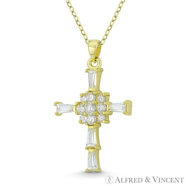 Other Rosicrucian Rose Cross CZ Pendant .925 Sterling Silver Size ONE SIZE - 1 Preview