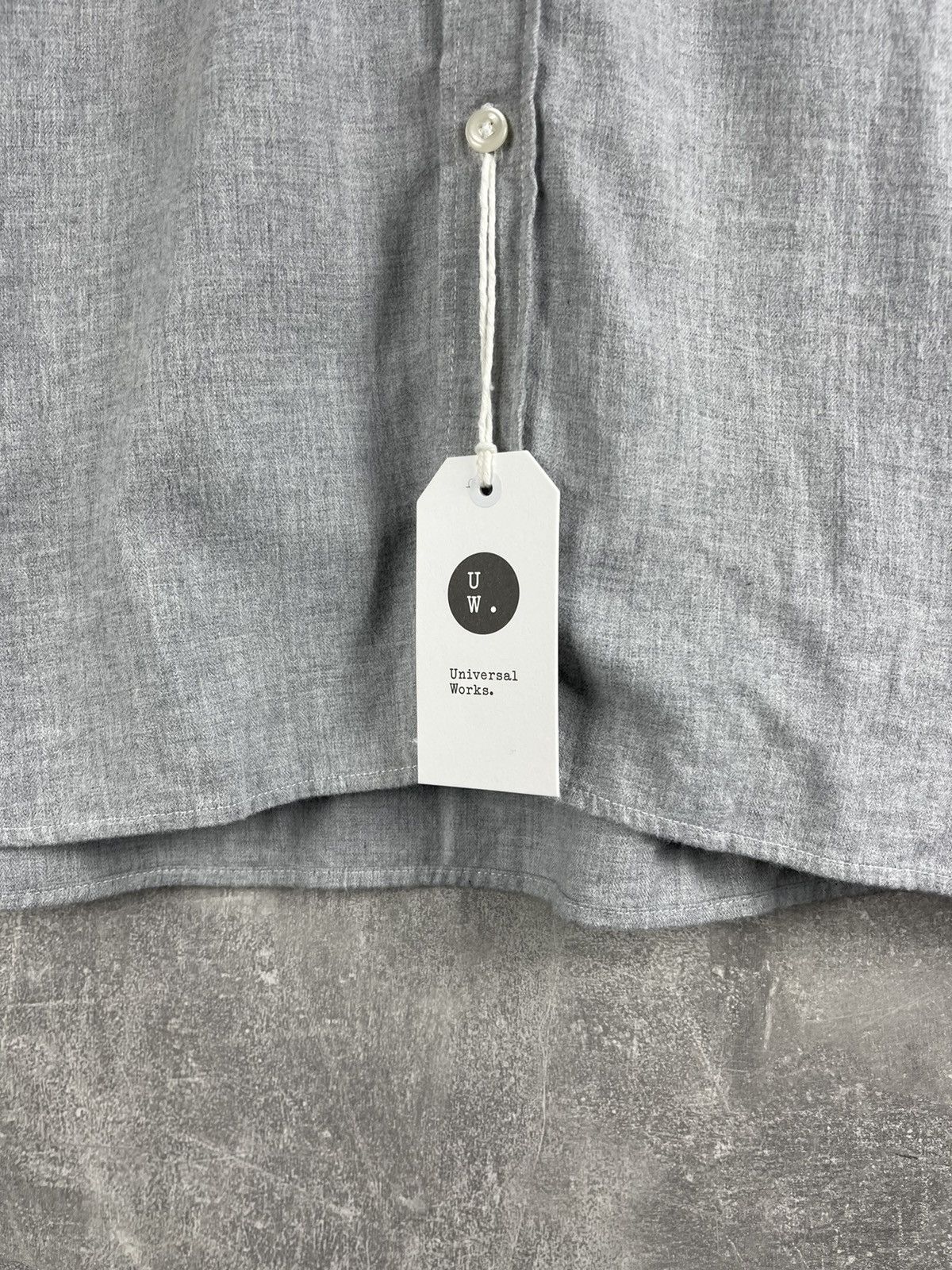 Universal Works Universal Works Brushed Herringbone Shirt Grey Cotton Size US M / EU 48-50 / 2 - 9 Thumbnail
