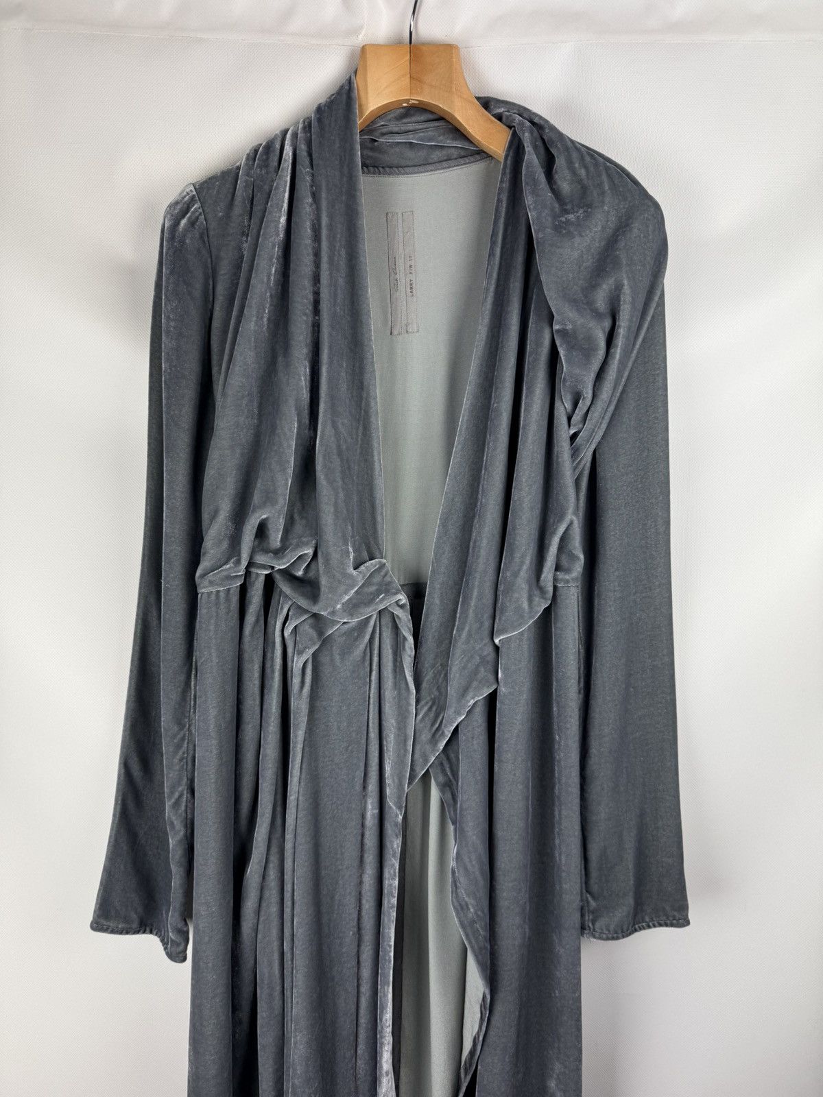 Rick Owens Rick Owens Avant-Garde Velvet Wrap Midi Cardigan Dress Size S / US 4 / IT 40 - 2 Thumbnail