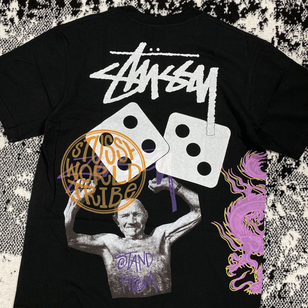Stussy STUSSY STRIKE PIGMINET DYED TEE IN BLACK Size US L / EU 52-54 / 3 - 2 Thumbnail