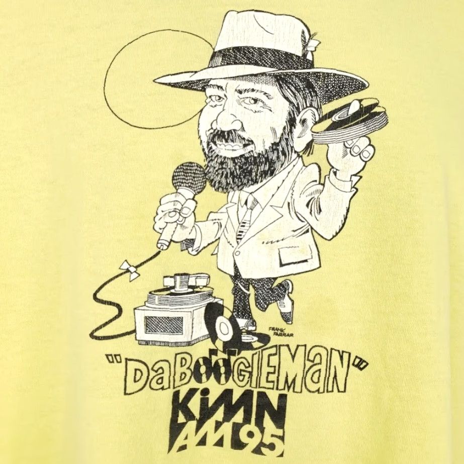 Fruit Of The Loom VINTAGE Da Boogieman T Shirt Mens XL 80s KIMN AM 95 Denver Made In USA Fruit of the Loom Rock Music Yellow Cotton Crew Neck Short Sleeve Size US XL / EU 56 / 4 - 3 Thumbnail