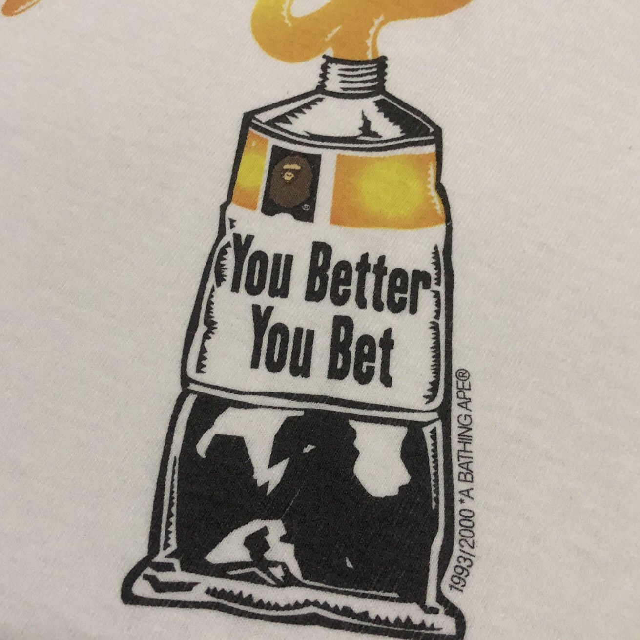 Bape RARE OG 2000 A Bathing Ape You Better You Bet T shirts Size US M / EU 48-50 / 2 - 7 Thumbnail