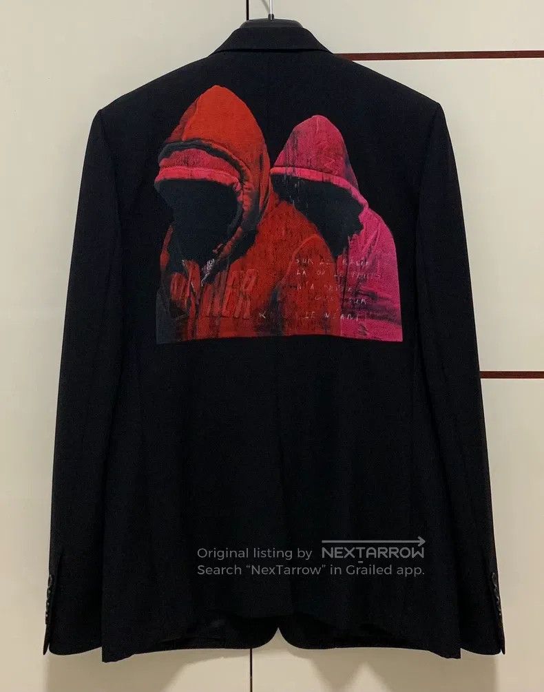 Dior Dior Black Three-Dimensional Portrait Embroidered Suit Size US M / EU 48-50 / 2 - 1 Thumbnail