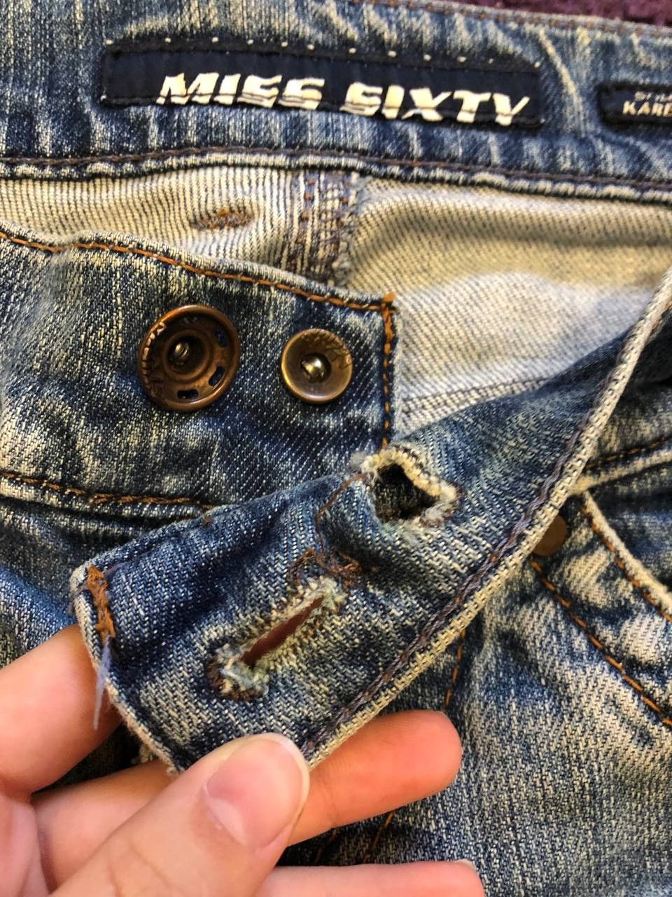 Miss Sixty Vintage Miss Sixty Faded Denim Jeans Y2K Size 26 Size 26" / US 2 / IT 38 - 16 Thumbnail