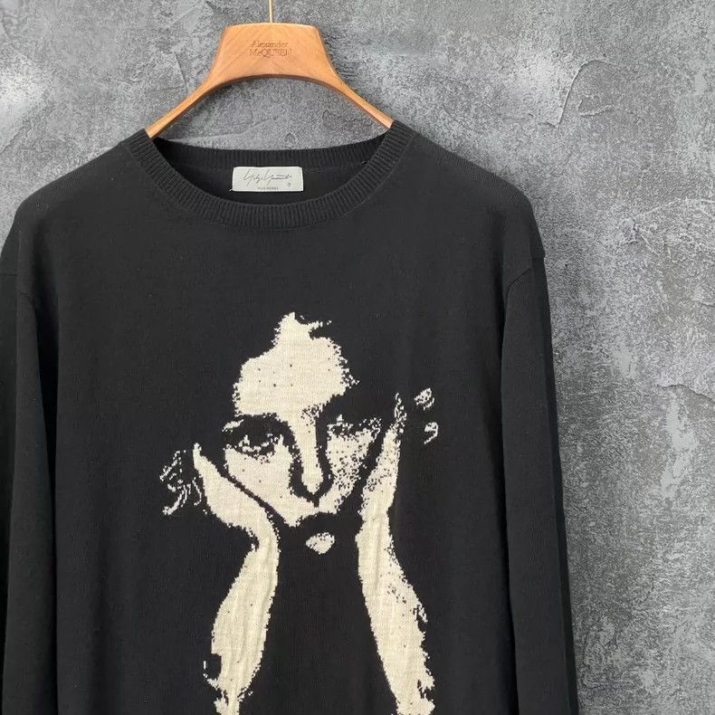 Yohji Yamamoto Yohji Yamamoto Yohji Yamamoto black figure sweater-2507 Size US L / EU 52-54 / 3 - 3 Thumbnail