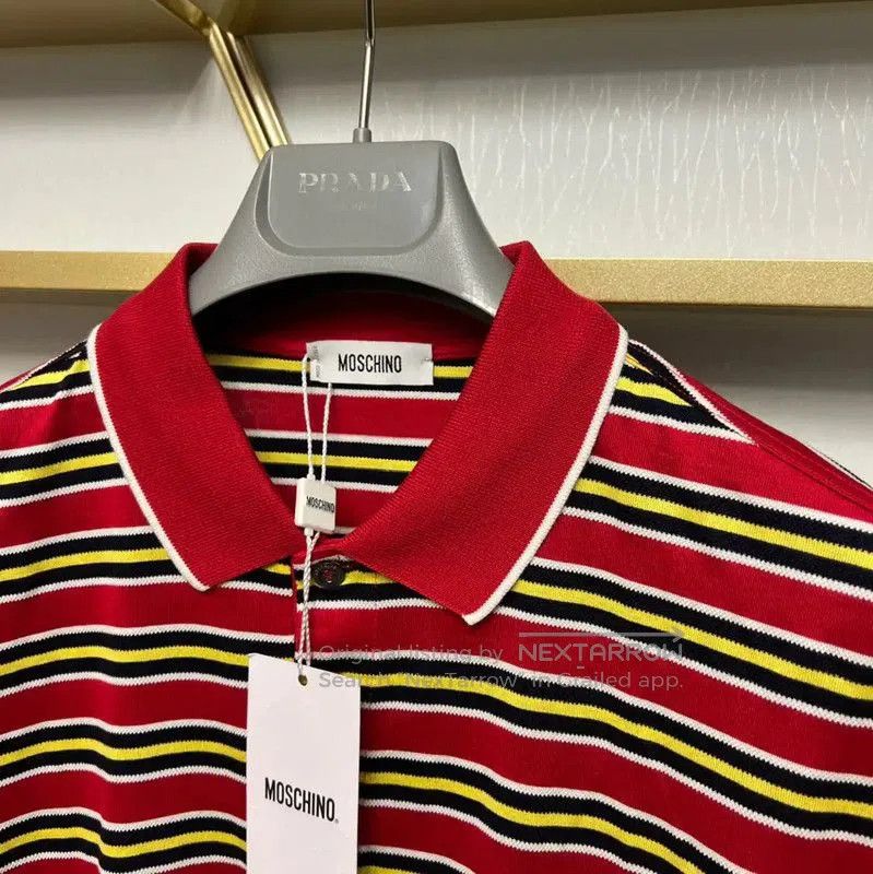 Moschino Moschino Multicolor Striped Summer Polo . Size US M / EU 48-50 / 2 - 2 Thumbnail