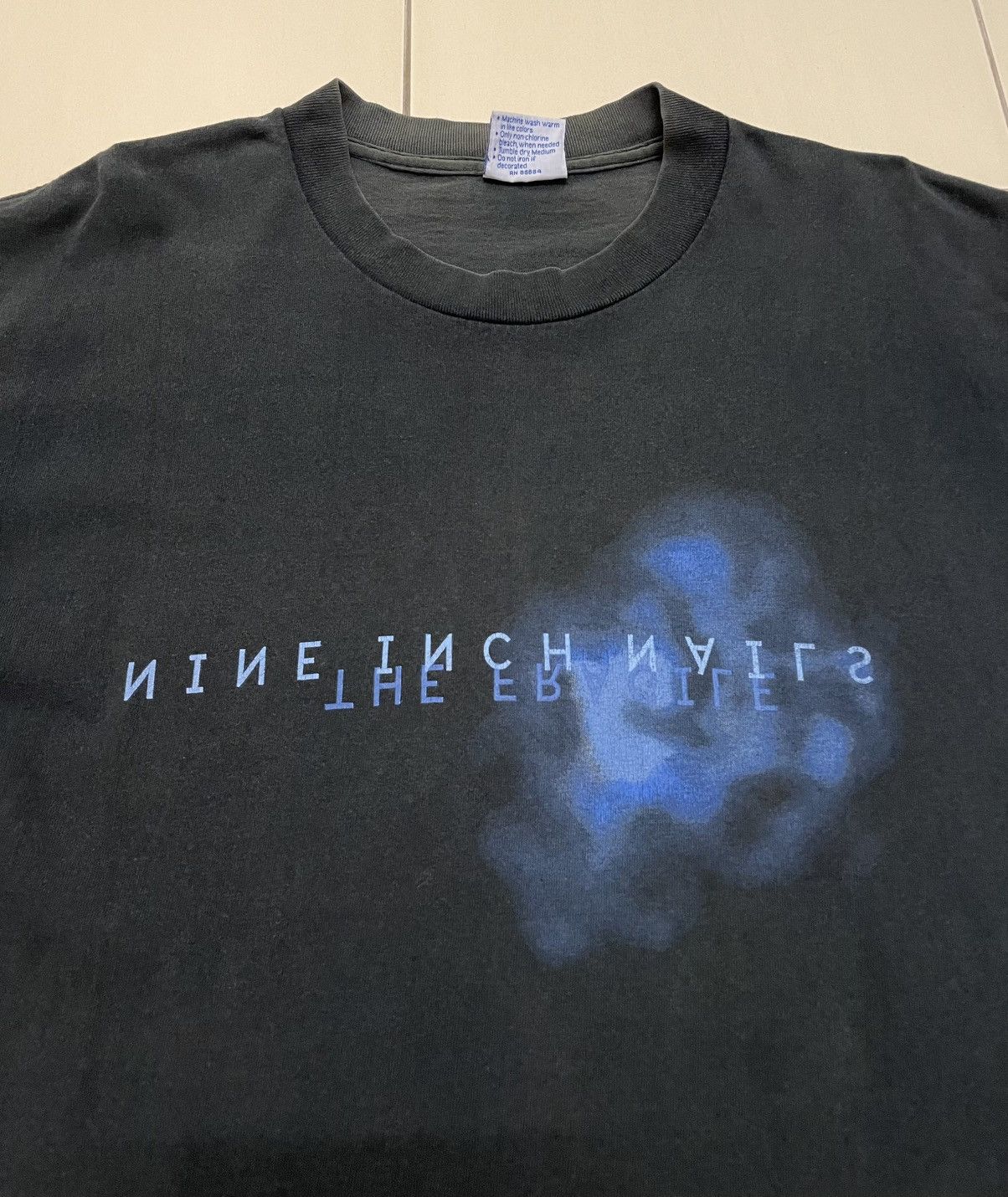 Band Tees Vtg 90s Nine Inch Nails The Fragile Tour 1999 Blue Blur Tee Size US L / EU 52-54 / 3 - 2 Thumbnail