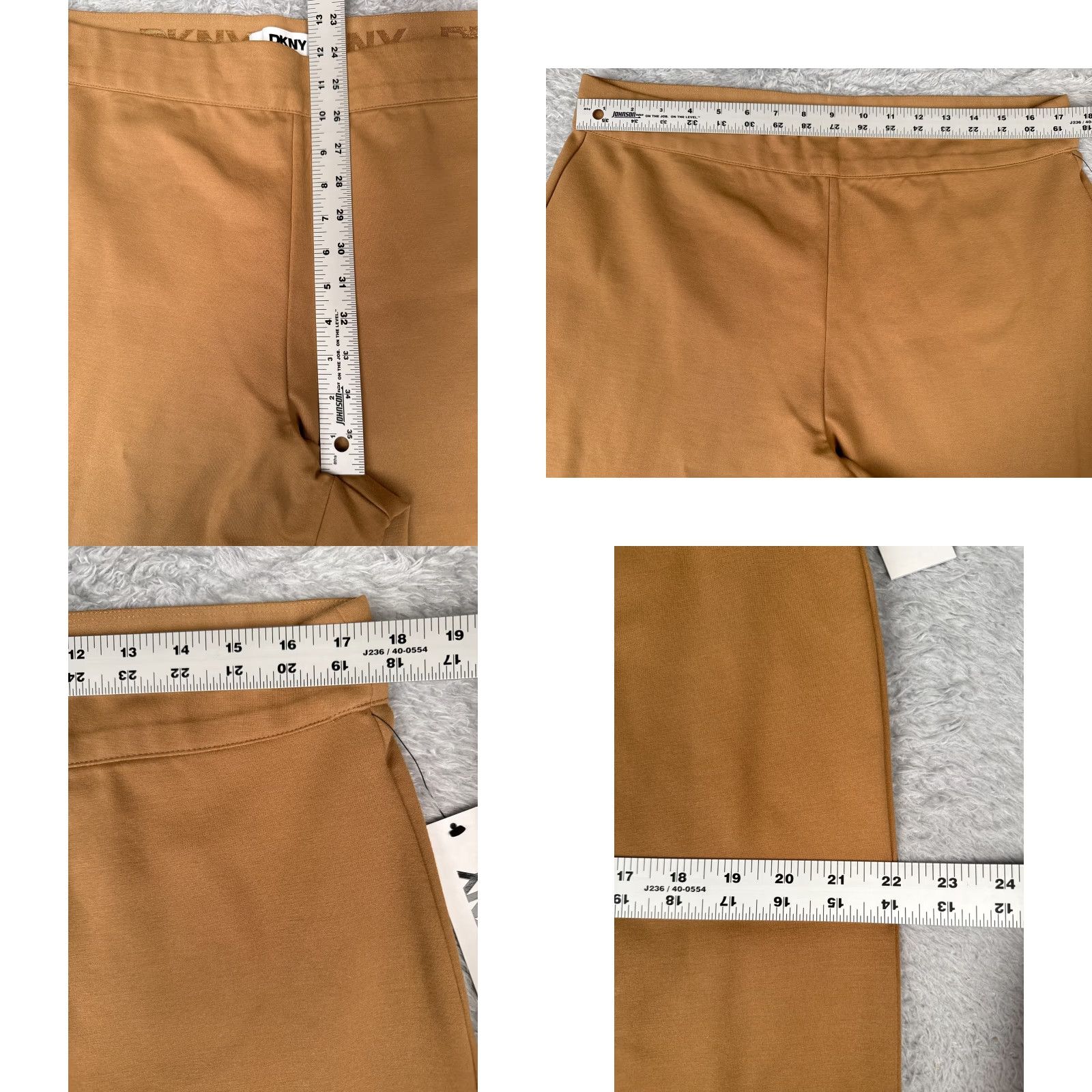 DKNY DKNY Women Pants XL Brown Wide Leg Elastic Waist Rayon Casual Size 40" / US 18 - 8 Thumbnail