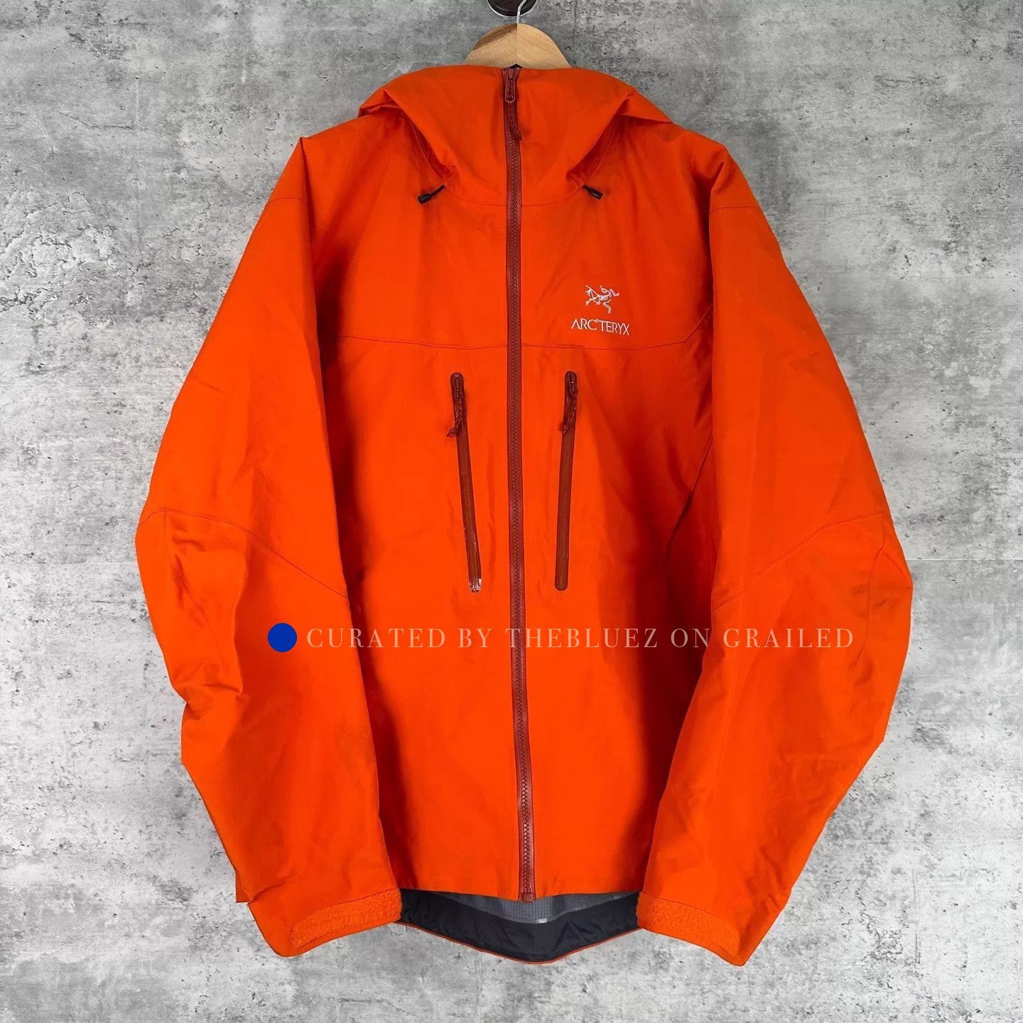 Arc'teryx Orange Hooded Raincoat - Size L Size US L / EU 52-54 / 3 - 1 Thumbnail