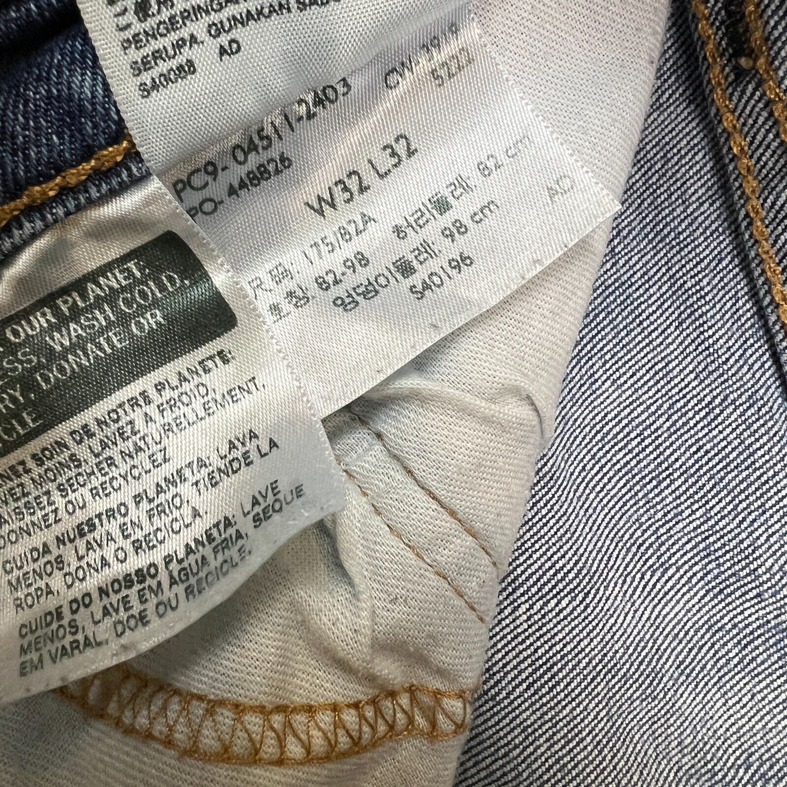 Levi's × Vintage Levi's 511 Jeans 32x32 Slim Fit Faded American Denim Pants Size US 32 / EU 48 - 11 Thumbnail