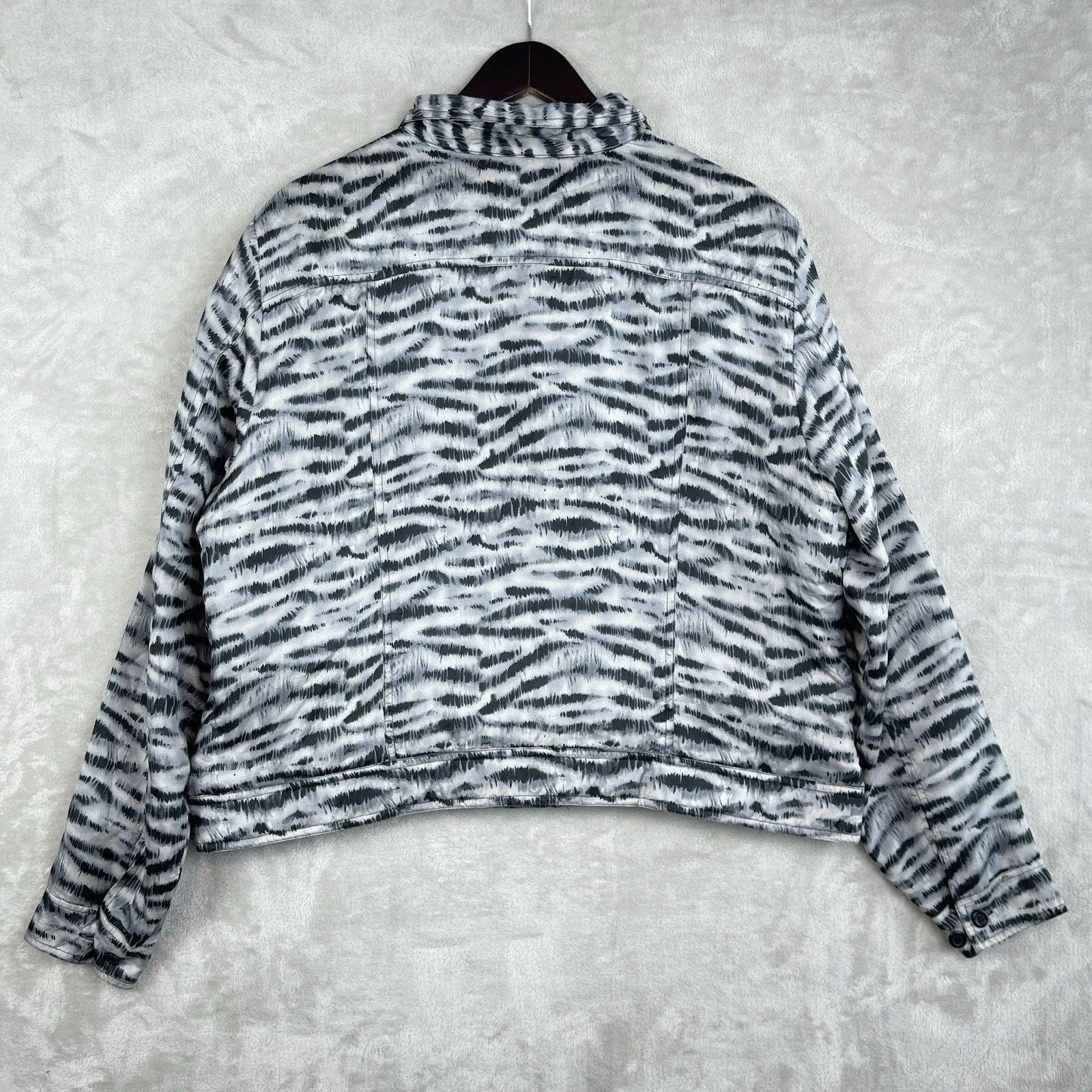 Other Vintage Bridgetown Collection Silk Quilted Zebra Jacket Size XL / US 12-14 / IT 48-50 - 6 Thumbnail