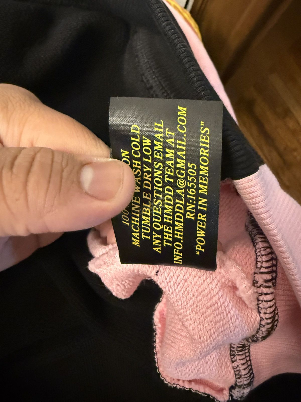 HMDD HMDD Lisbon Zip Up Black Pink Hoodie Size XL Size US XL / EU 56 / 4 - 12 Thumbnail