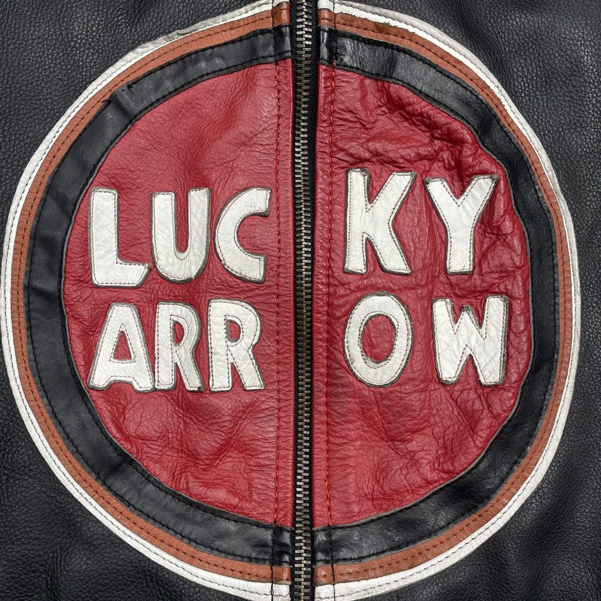 Vintage Vintage Racing Leather Jacket Luxury Arrow y2k Size US L / EU 52-54 / 3 - 21 Thumbnail