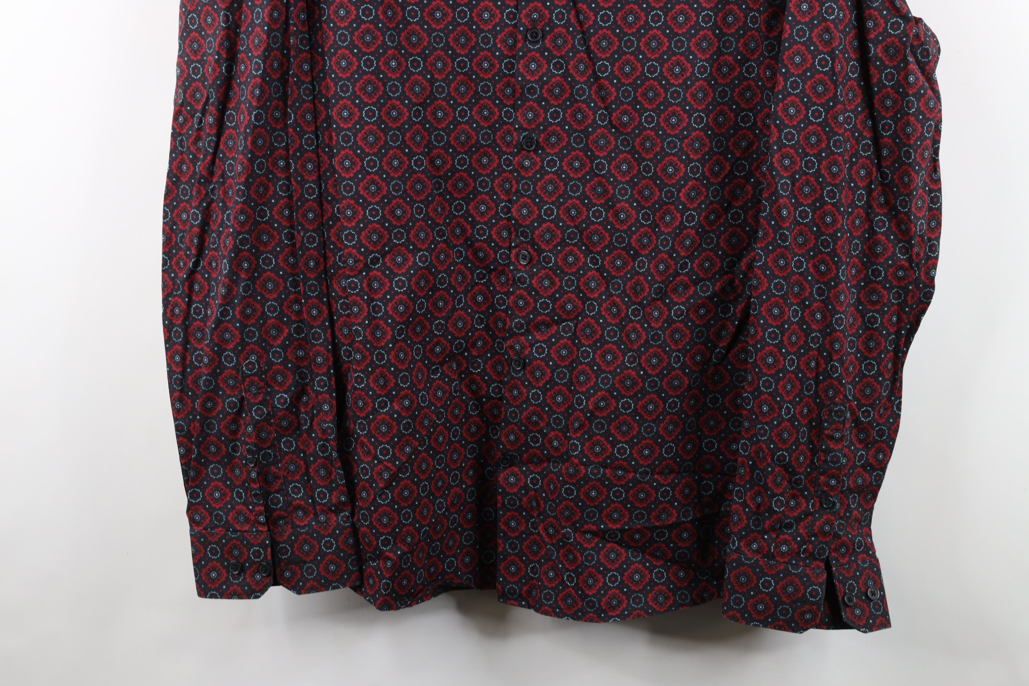Express Express Slim Geometric Tapestry Collared Button Shirt Cotton Size US XXL / EU 58 / 5 - 3 Thumbnail
