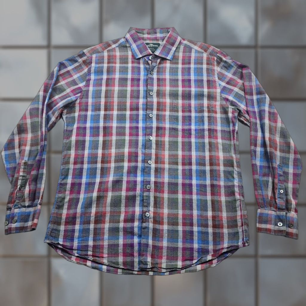 Rodd & Gunn Rodd & Gunn Shirt Mens Large Multicolor Plaid Button-Up Italy Cotton Size US L / EU 52-54 / 3 - 1 Thumbnail