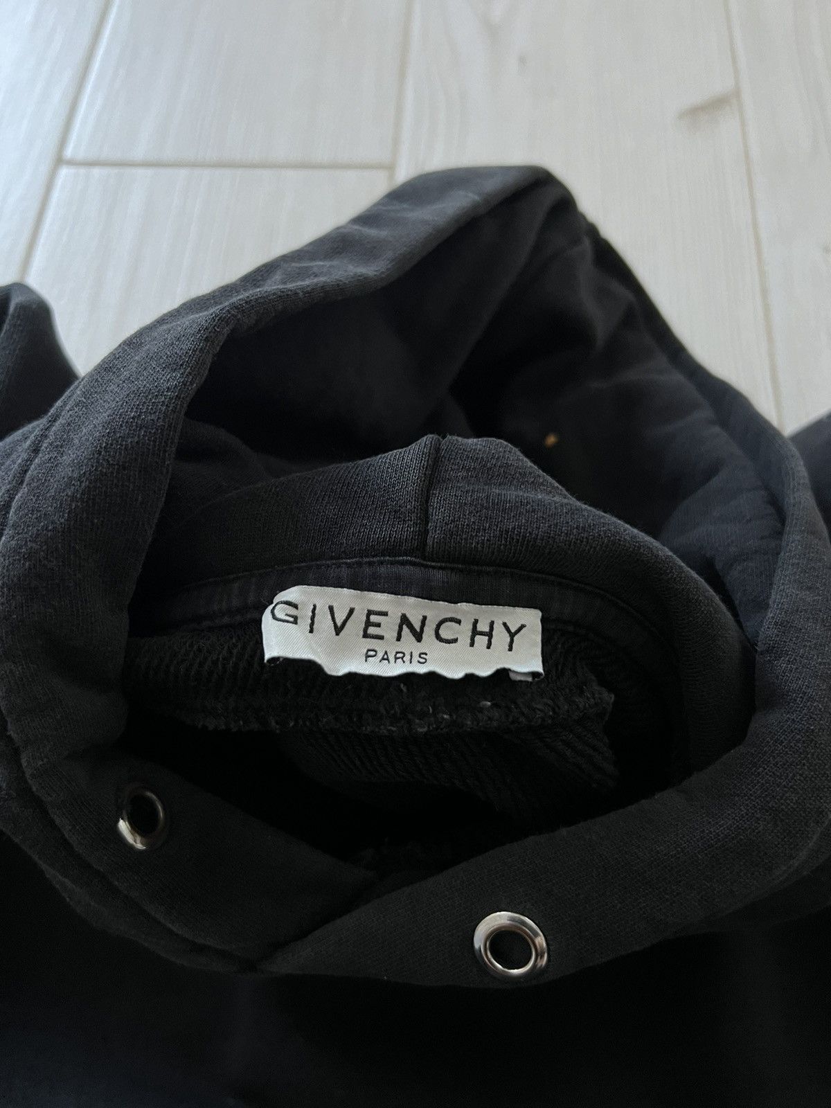Givenchy GIVENCHY Reflective Faded Back Logo Hooded Sweatshirt Size US L / EU 52-54 / 3 - 18 Thumbnail