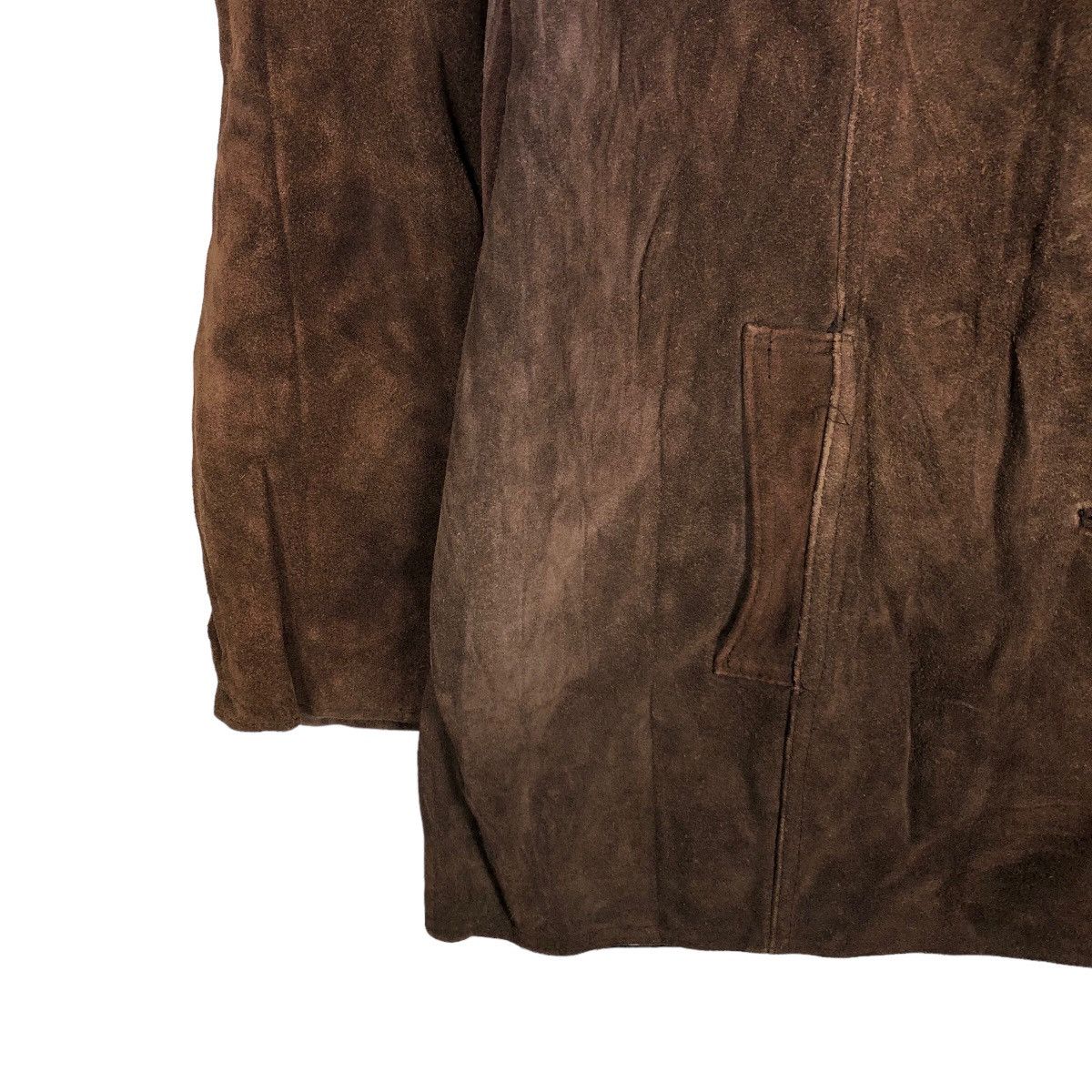 Genuine Leather 🔥90’s Vintage Genuine Leather Bomber Jacket Double Breast Size US M / EU 48-50 / 2 - 4 Thumbnail