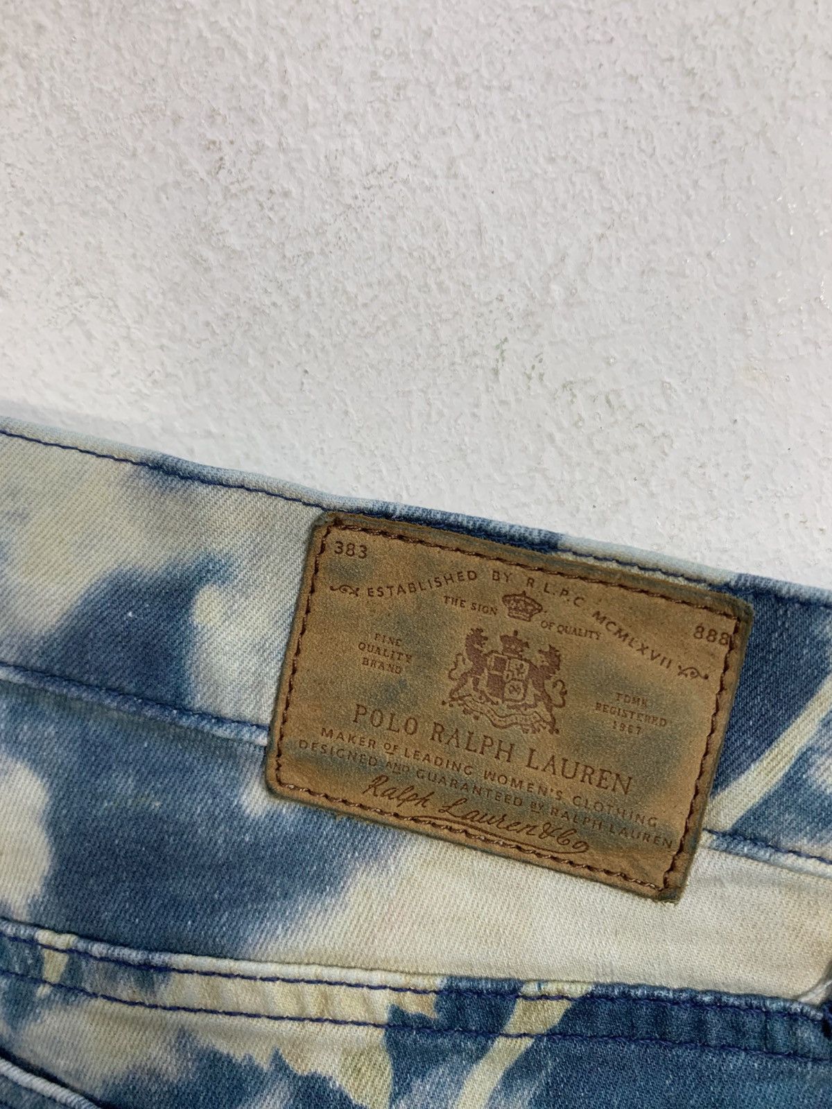Polo Ralph Lauren 90s Polo Ralph Lauren Tompkins Skinny Floral Indigo Denim Size 32" / US 10 / IT 46 - 7 Thumbnail