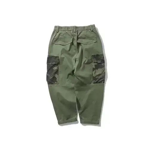 Japanese Brand 20AW Indigo Union Japan Military Green Camo Worker Pants Size US 34 / EU 50 - 2 Thumbnail