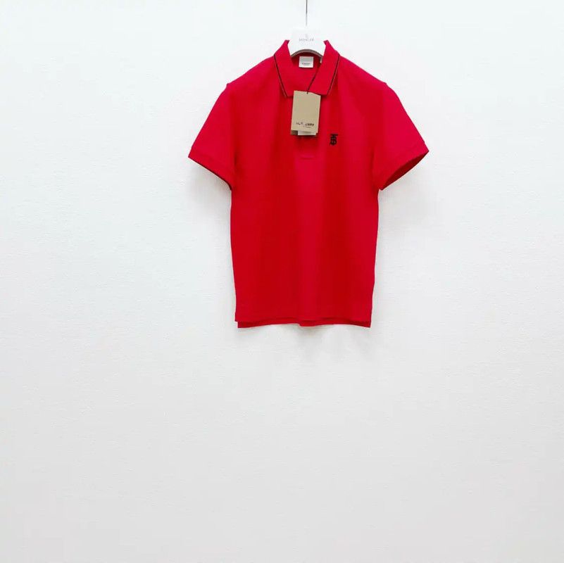 Burberry Burberry Red Cotton Men's T-Shirt Size US S / EU 44-46 / 1 - 1 Thumbnail