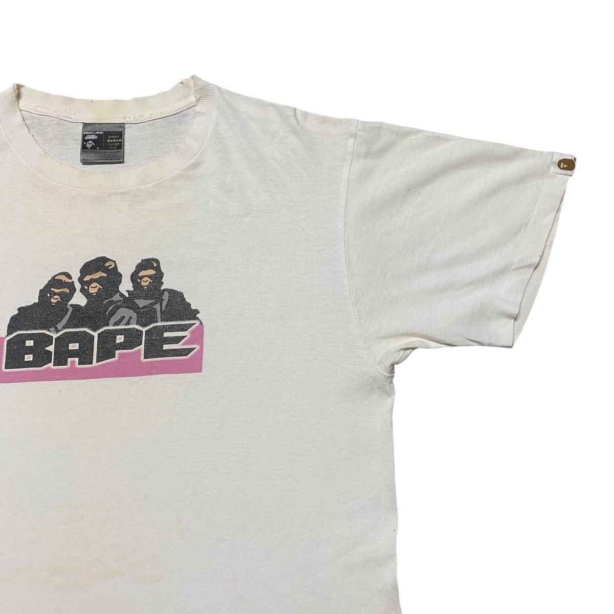 Bape Vintage 90s Bape Shirt Distressed Size US M / EU 48-50 / 2 - 5 Thumbnail