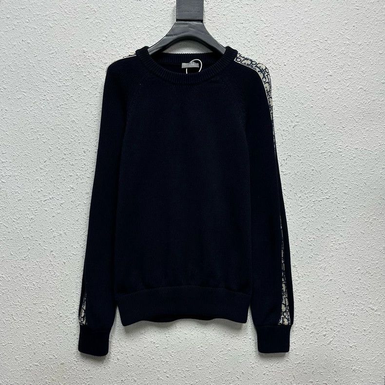Dior Dior The arm string is full of prints, dark blue knitwear Size US M / EU 48-50 / 2 - 1 Thumbnail