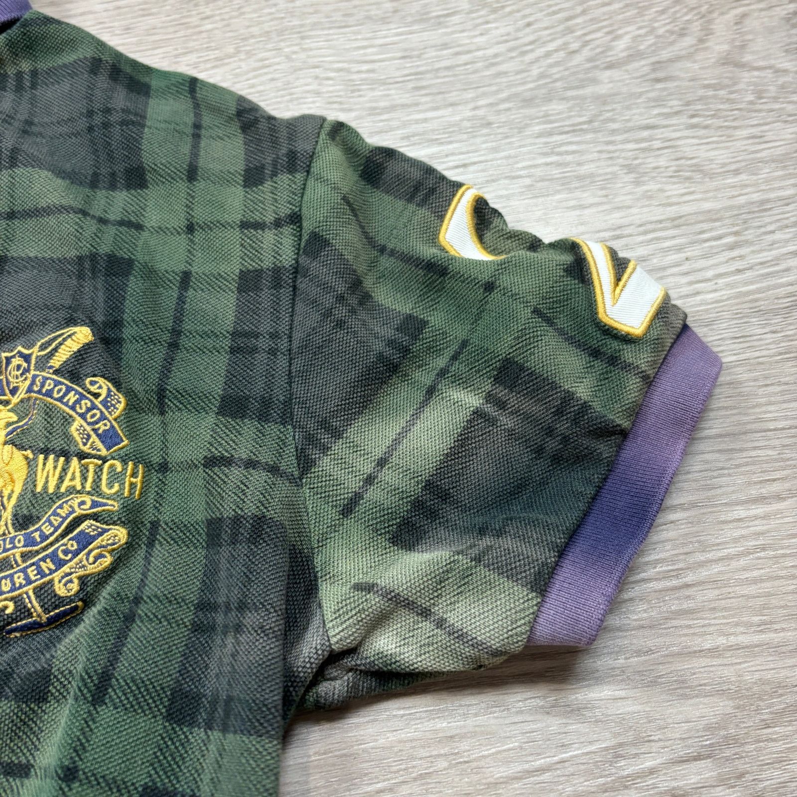 Polo Ralph Lauren VTG Polo Ralph Lauren Blackwatch Series Crest Tartan Polo M Size US M / EU 48-50 / 2 - 11 Thumbnail