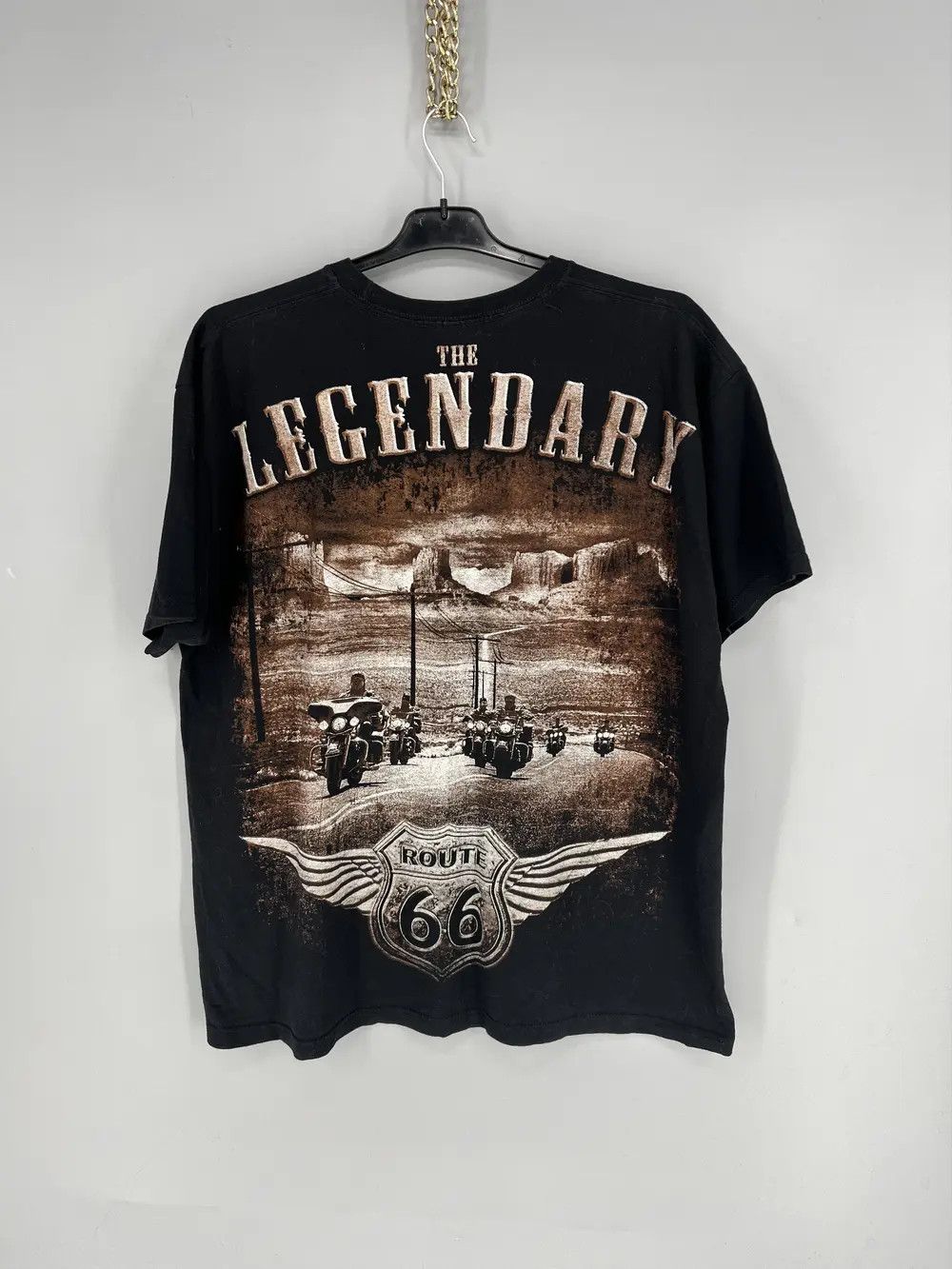 Band Tees Route 66 Jay’s Rook Eagle/ Motorcycle T Shirt Mens Size US XL / EU 56 / 4 - 8 Thumbnail