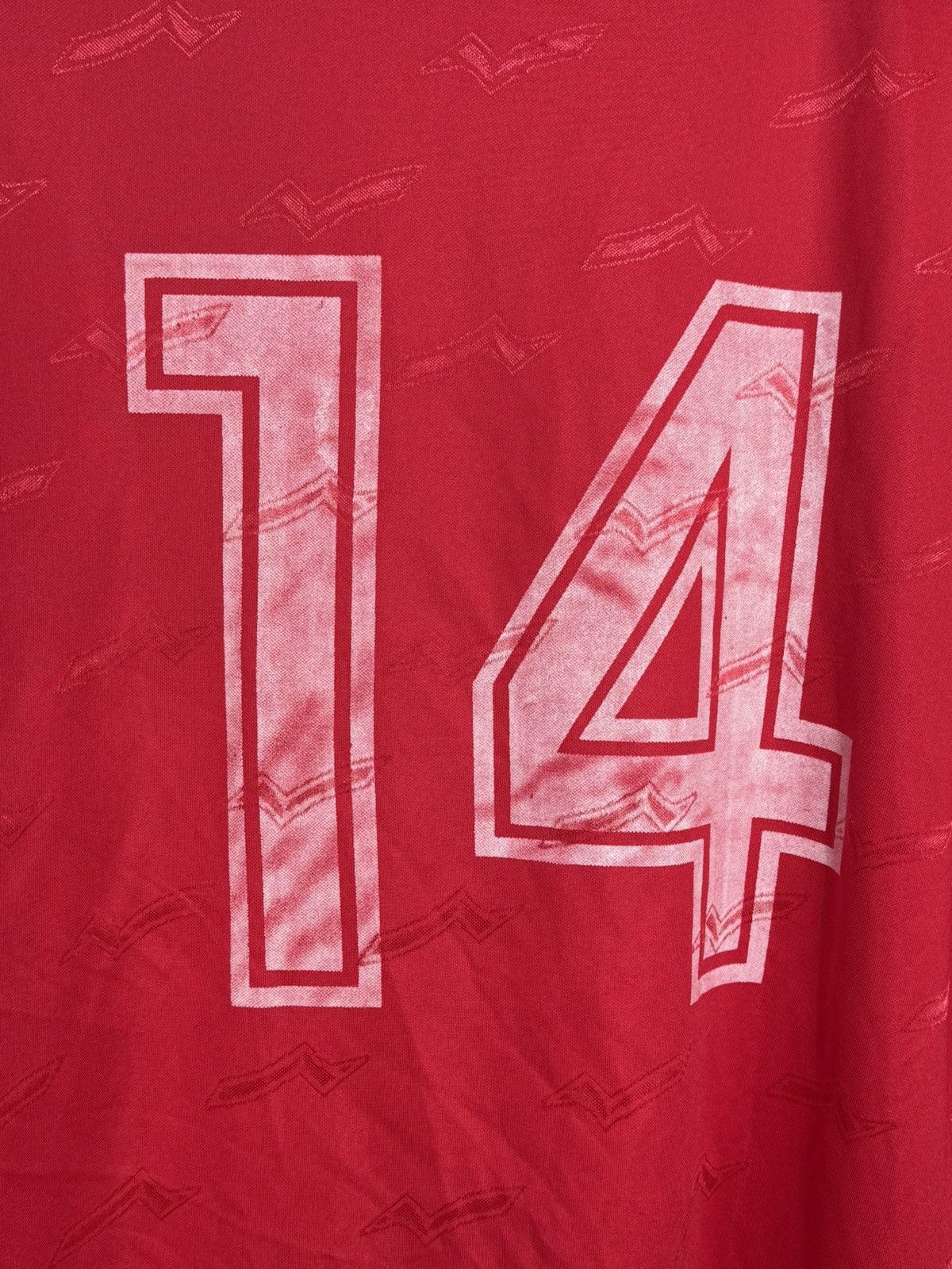 Vintage 90s Zico FC Bergantinos Spain #14 Match Worn Soccer Jersey L Size US M / EU 48-50 / 2 - 7 Thumbnail