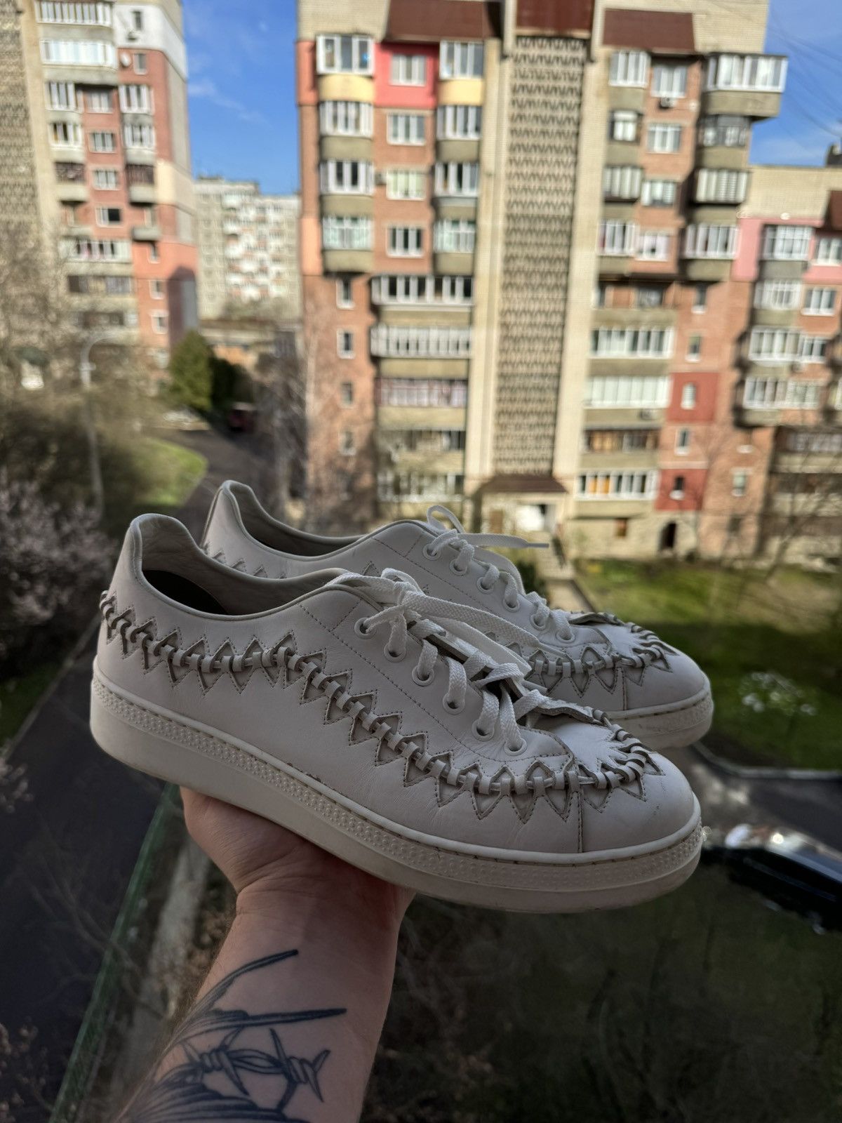 Alaia Alaia Alaïa Paris Leather Sneakers Size 41 Size US 10 / IT 40 - 1 Thumbnail
