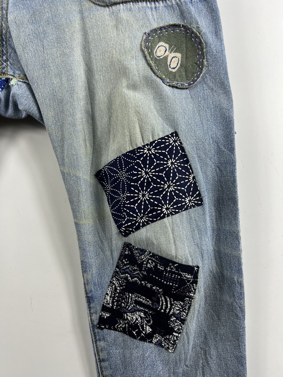 Issey Miyake 🔥 Mercibeaucoup MORE PATCHES issey miyake dyed Soft denim Size US 31 - 4 Thumbnail