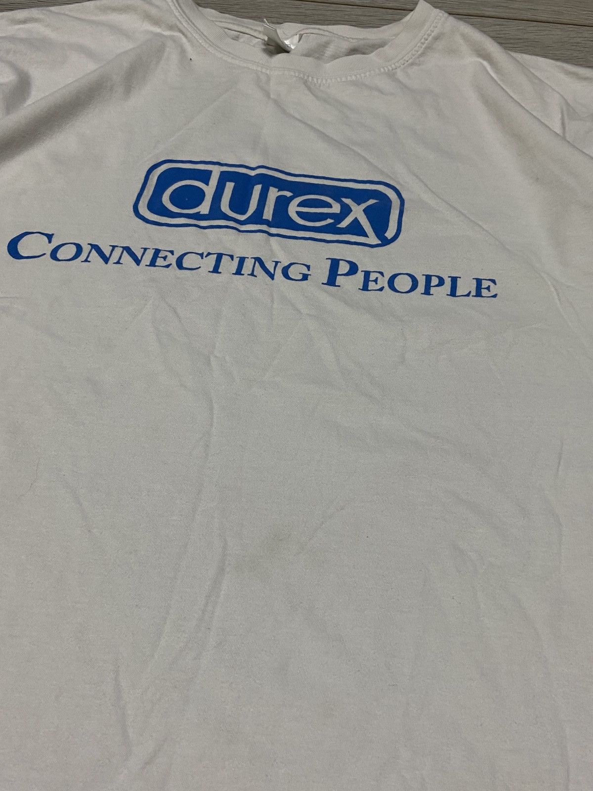 Vintage Durex Connecting people vintage t-shirt big logo Size US XL / EU 56 / 4 - 5 Thumbnail