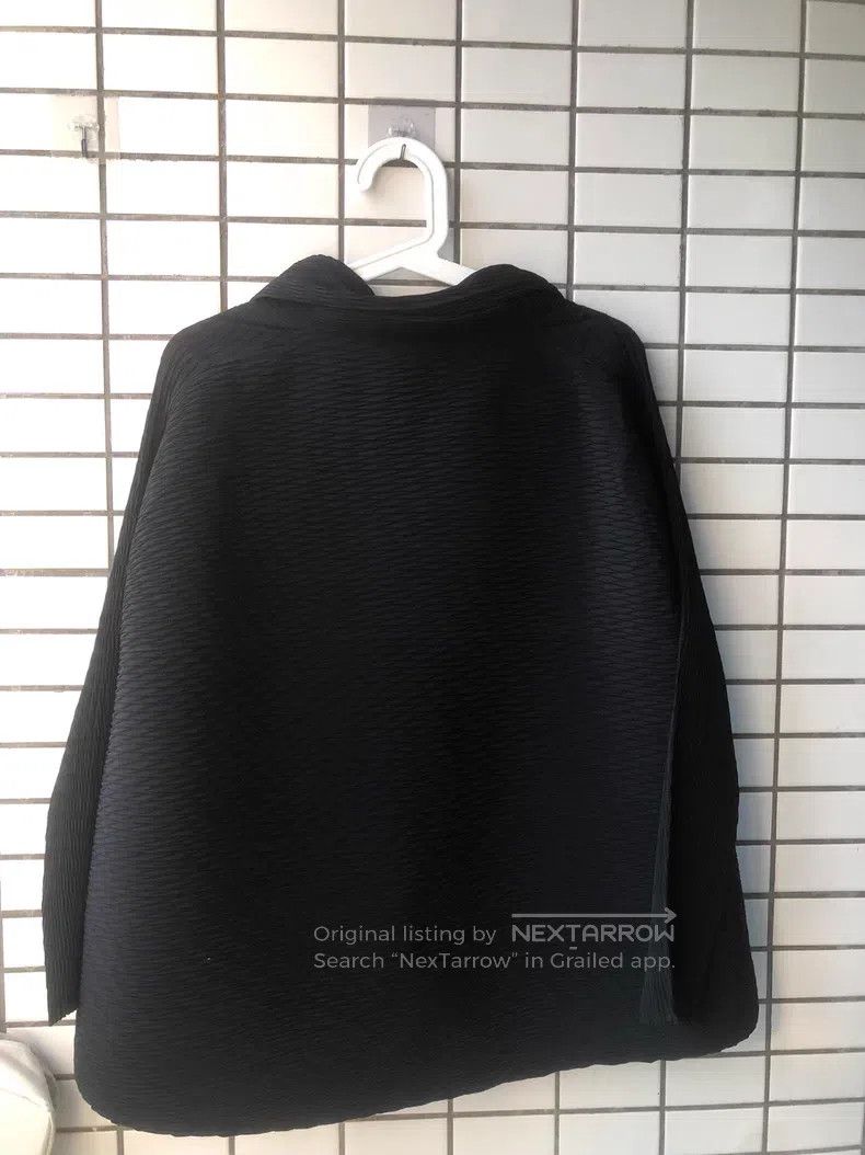 Issey Miyake Issey Miyake Black Fish Scale Jacket Size M / US 6-8 / IT 42-44 - 2 Thumbnail