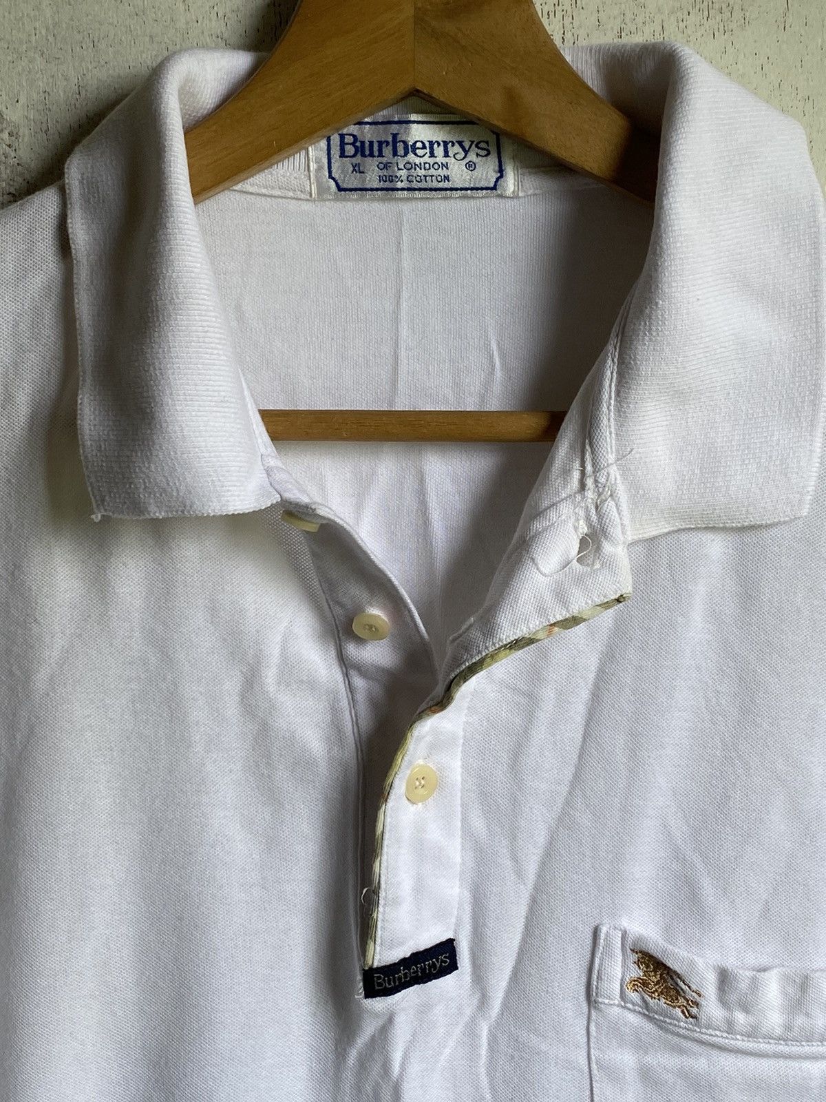 Burberry Burberrys Polo Tee Single Pocket Size US XL / EU 56 / 4 - 5 Thumbnail
