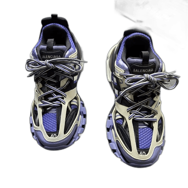 Balenciaga Balenciaga Track Sneakers White Purple Size 40 Size US 7.5 / EU 40-41 - 1 Thumbnail