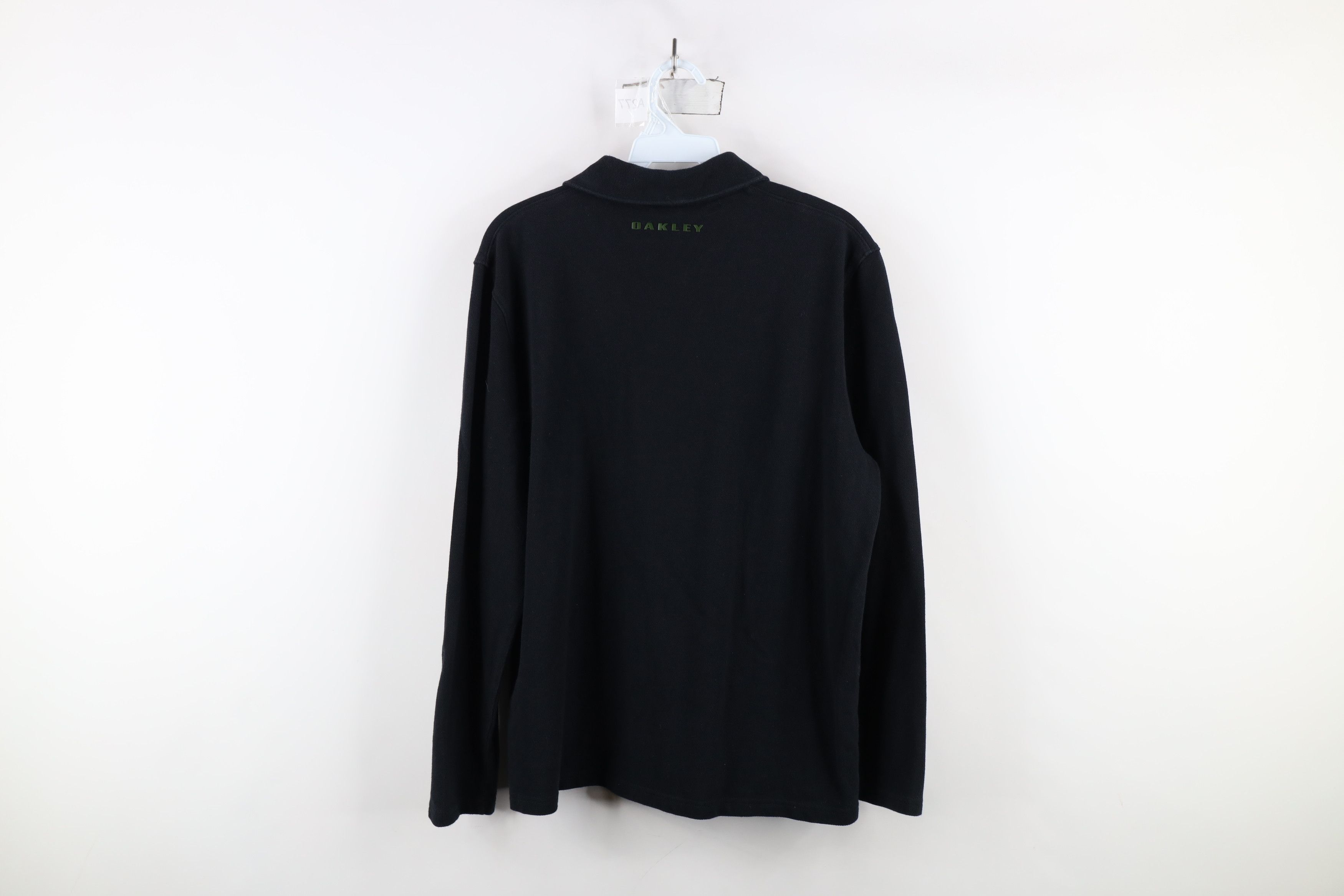 Oakley × Vintage Vintage Y2K Oakley O Logo Thermal Knit Long Sleeve Polo Size US L / EU 52-54 / 3 - 12 Thumbnail