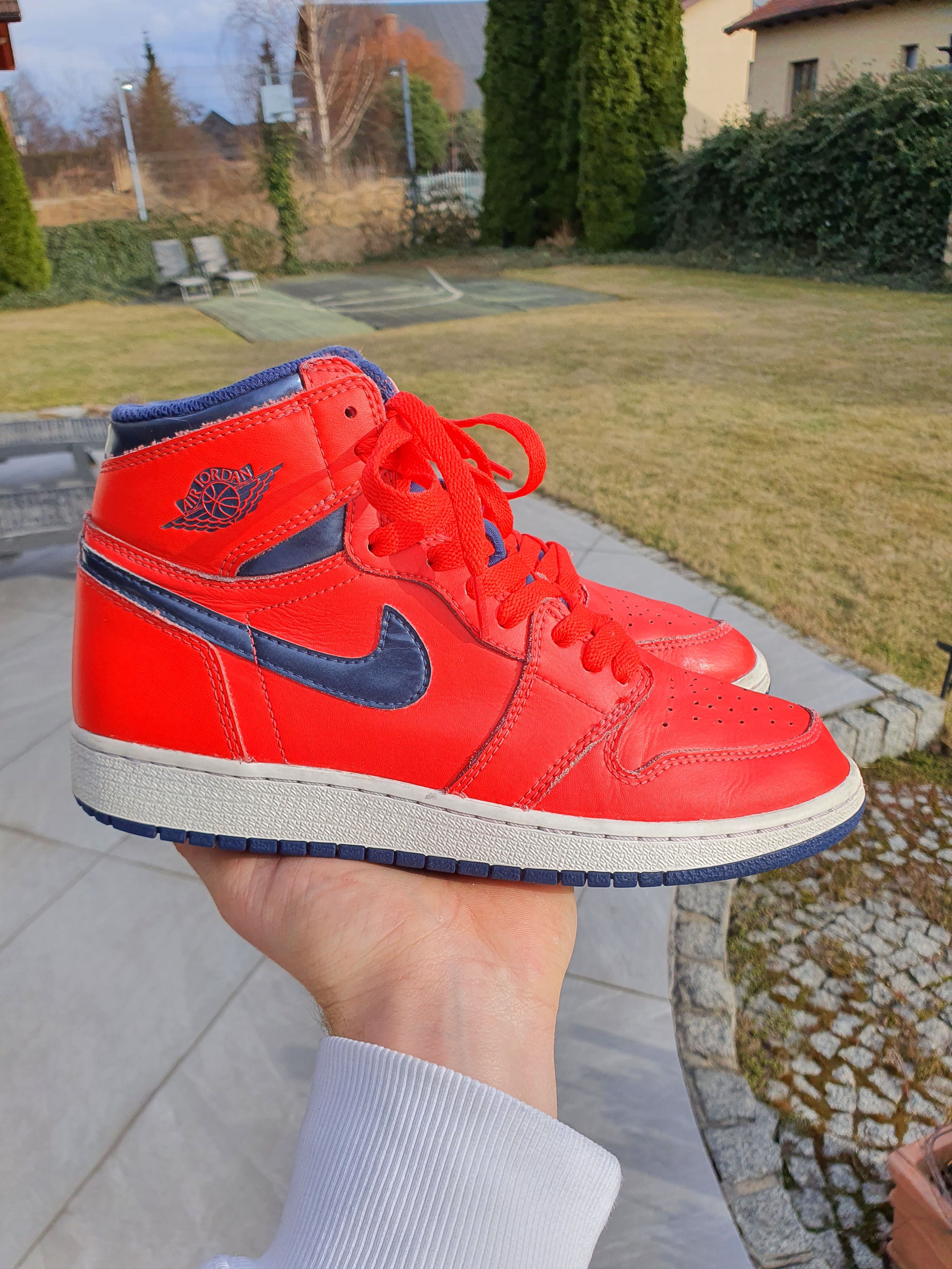 Jordan Brand × Nike 2015 Vintage Nike Air Jordan 1 Retro David Letterman (GS) Size US 6 / IT 36 - 1 Thumbnail