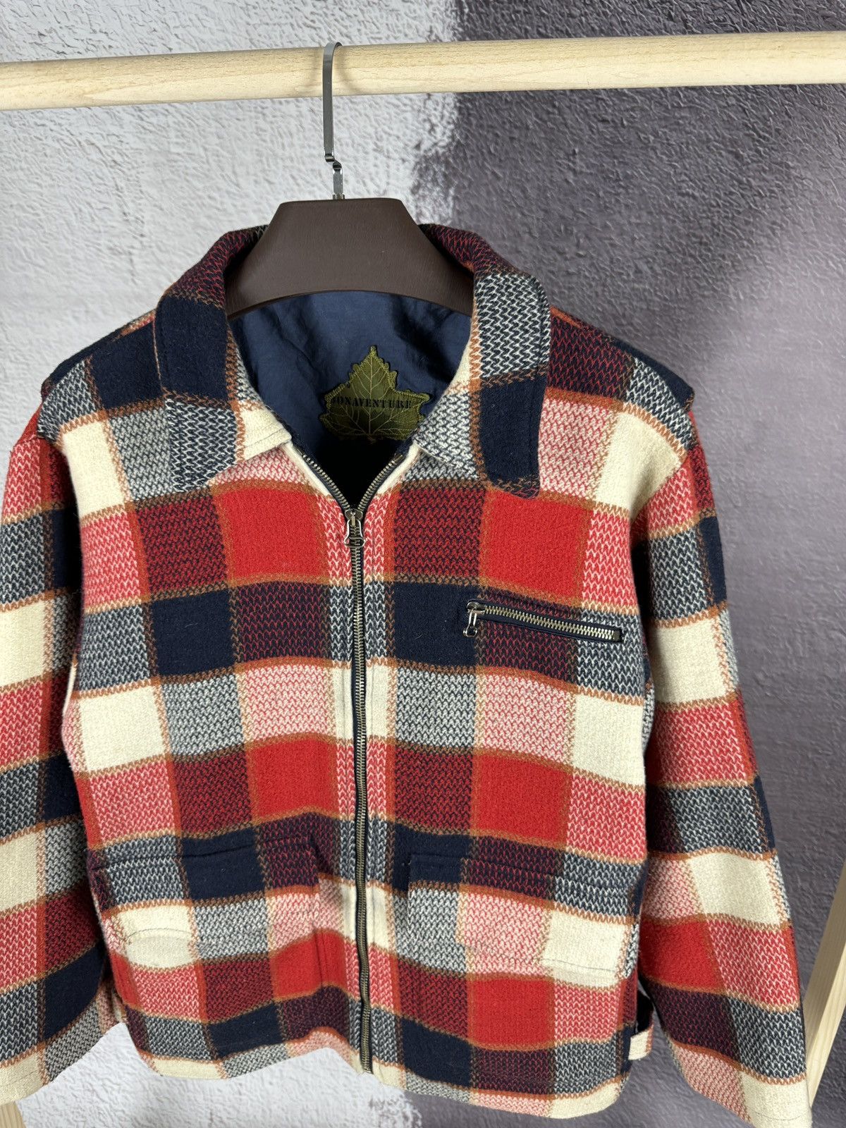 Flannel Bonaventure France vintage flannel full zip shirt jacket Size US S / EU 44-46 / 1 - 6 Thumbnail