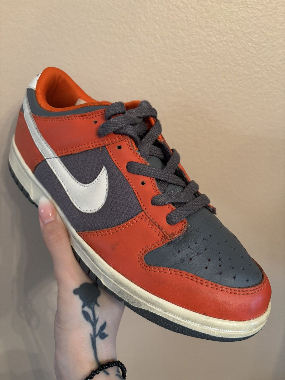 Nike Nike Dunk Low GS 'Flint Grey Orange' Size US 6 / EU 39 - 2 Thumbnail