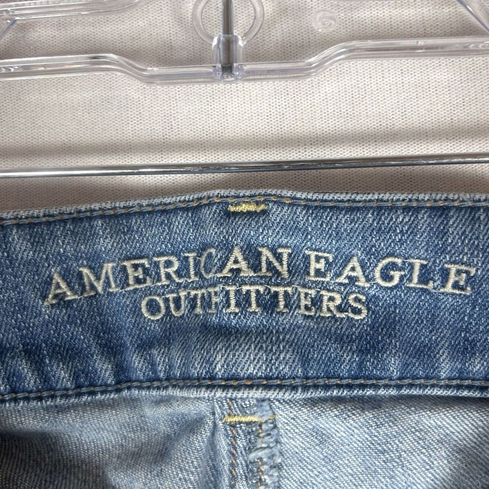 American Eagle Outfitters American Eagle Artist Crop Stretch Jeans Women's Size 0 Regular Light Wash AEO Jeans Size 25" / US 0 / IT 36 - 3 Thumbnail